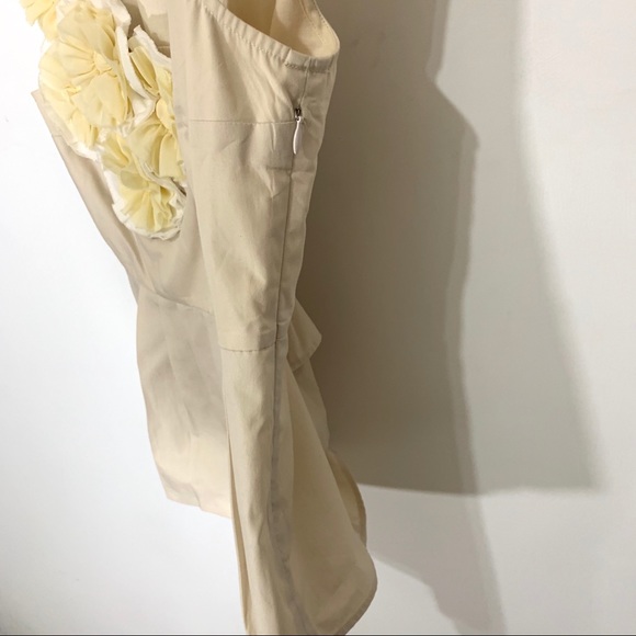 Floreat Appliqué Beige Blouse - Picture 6 of 7